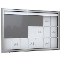 Vitrine d'affichage - Premium TN - Sur pieds - Aluminium - WSM