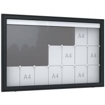 Vitrine d'affichage - Premium TN - Sur pieds - Anthracite - WSM