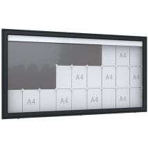 Vitrine d'affichage - Premium TN - Sur pieds - Anthracite - WSM