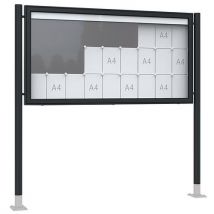Vitrine d'affichage - Premium TN - Murale - Aluminium - WSM