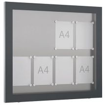 Vitrine d'affichage GG - Murale - Anthracite - WSM