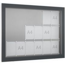 Vitrine d'affichage GG - Murale - Anthracite - WSM