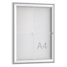 Vitrine d'affichage à porte battante FSK - Murale - Aluminium - WSM