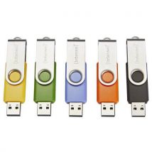USB-stick Basic Line - Set van 5 - Intenso