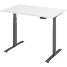 Bureau électrique 120 x 80 cm piétement graphite - Manutan Expert
