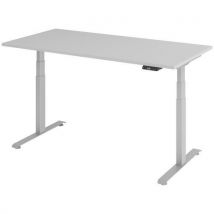 Bureau électrique 160 x 80 cm piétement Gris - Manutan Expert