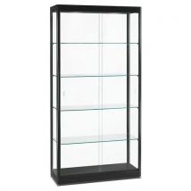 Vitrinekast hoog met schuifdeur - 100x40x200 cm - Sarazino