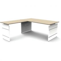 Bureau réglable L 1800xP1800mm- stage One Form4 + extension L 1000 mm