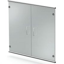 Porte - Artline, en verre de protection pour armoires à 2 étagères