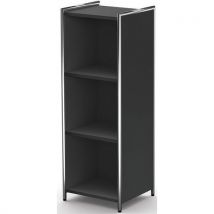 Opbergkast, B410xd380xh1150mm, 3 Planken, Antraciet, 7401, - Kerkmann