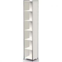 Armoire étroite - Artline - L 410 x P 380 x H 2200 mm, 6 étagères