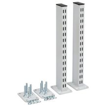 Paar Geperforeerde Staanders Op Voetplaten - Hoogte 418 Mm, - Treston