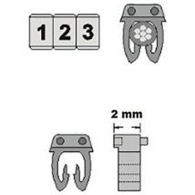 Bagues de marquage diamètre 6 mm - Dexlan