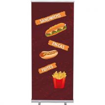 Roll-Banner Budget 85 Complete Set Sandwichs en-cas frites