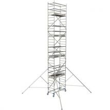 Échafaudage roulant Cross 180 aluminium - Tubesca