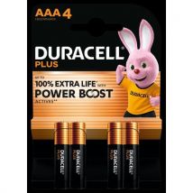 Pile alcaline AAA Plus Powerboost - 4 unités - Duracell