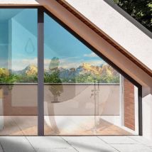 Film effet miroir sans tain argent moyen - Luminis