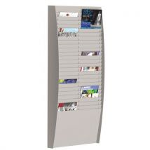 Sorteerrek Voor Aan De Muur 50 Vakken 50 A4 H112 Grijs, - Paperflow
