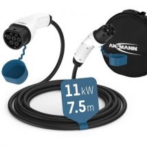 Câble de charge Type 2 pour véhicule électrique - 11KW - Ansmann