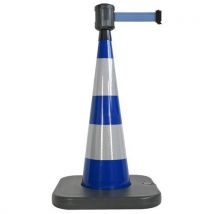 Viso - Cône 90 Cm Bleu Base À Lester Avec Sangle 4mx5cm Bleu ,
