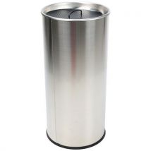 Runder Aschenbecher Mit Sand - 60 L - Manutan - Edelstahl 304,