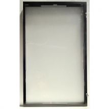 Außenvitrine M. Weißer Rückwand, 12 Blatt, Schwarzer Rahmen,