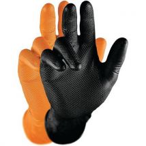 50 Pièces Gant Jetable Nitrile Noir Grippaz - T9,