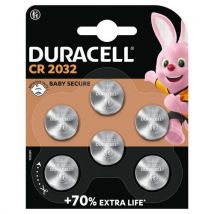 6 Pièces Pile Bouton Lithium 2032 - Pack De 6, - Duracell