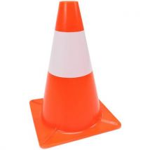 Warnkegel, Tagesleuchtend 30 Cm Rot/weiß, - Manutan