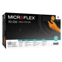 100 Pièces Gant Jetable En Nitrile Microflex 93-256 - T9,5-10, - Ansell