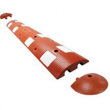 Bremsschwelle Mit Endstück - Rot/weiß- 20 T, - Manutan