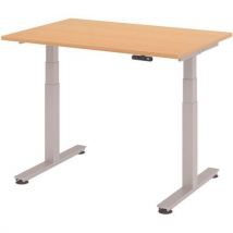 Hammerbacher - Bureau Électrique Mémoire 120 X 80 Cm Hêtre,