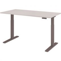 Hammerbacher - Bureau Électrique Série Xmka 160cm Gris/anthra,