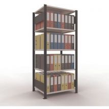 Grundelement 2 Seiten 1800 X 750 X 600 - 5 Eb. - Hellgrau/hellgrau,