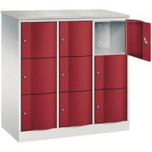 Vest Mono 3 Cases Gris/rouge 3 Col L770xh125 5xp540 + Top,