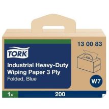 Tork - Boîte Distributrice Essuyage Industriel Avancé 420 - Bobine Papier Bleu 3 Plis - 750 Formats - Usage Alimentaire - Éco-responsable