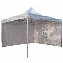 Furnitrade - Paroi Avec Fenêtre Et Porte Pour Tente De Réception 2x3m,