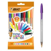 Stylo-bille Cristal Multicolour Pointe Large Assortis - Bic,