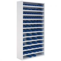 Schrank Mit Fächern Grau Tiefe: 20 Cm Hell H:198 Cm,