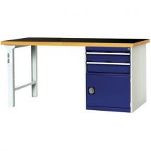 Bott - Établi Cubio Combi Avec 2 Tiroirs + 1 Armoire - Largeur 200 Cm - Polyrey