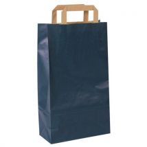 250 Pièces Sac En Papier Kraft Col.:bleu H:36 Cm,