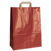 250 Stücke Sack Kraftpapier, Farbe Farbe: Rot Höhe: 43,