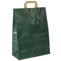 250 Pièces Sac En Papier Kraft Col.:vert H:43 Cm,