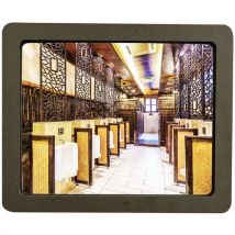 Miroir Incassable Gris - 46,5 X 36,5 Cm - Kaptorama,