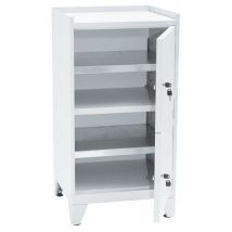 Armoire +rebords H102xp50xl53 Tabl Pieds Gris 2p+2,