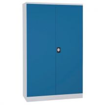 Armoire A Monter Pt Bat - H1950xp423xl120 - 0 Gris/bleu+4tab,