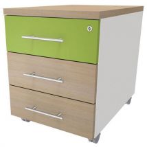 Simmob - Caisson Mobile Ineo Chêne 3t Facade Anis,