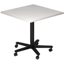 Table À Pied Télescopique Rectangulaire Noir,
