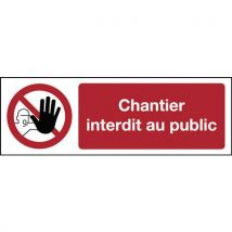 Brady - Panneau D'interdiction - Chantier Interdit Au Public - Rigide