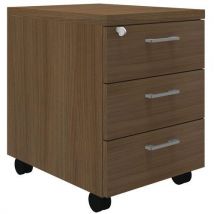Quadrifoglio - Caisson Mobile Idea 3 Tiroirs Noyer,